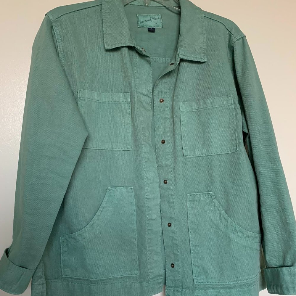 Universal Thread light green utility shacket